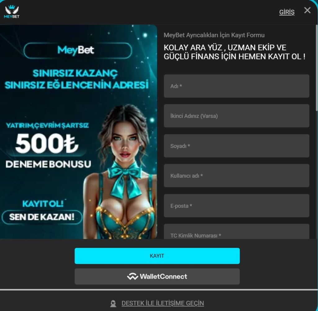 meybet üyelik